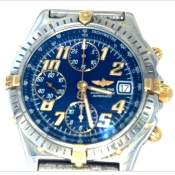 SOLD Breitling 18K Windrider Chronomat Automatic  Yellow Gold Watch - Picture 5 of 6
